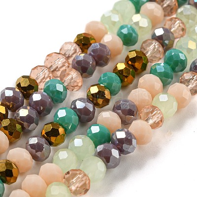 Glass Beads Strands EGLA-A034-M4mm-17-1