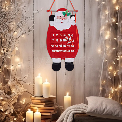 Christmas Non-woven Fabric Gnome Calendar Pendant Decorations DIY-WH0430-851-1