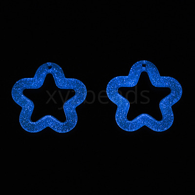 Transparent Luminous Acrylic Pendants X-TACR-T007-12-1