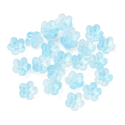 Dyed & Heated Glass Bead Caps GLAA-C042-01E-1