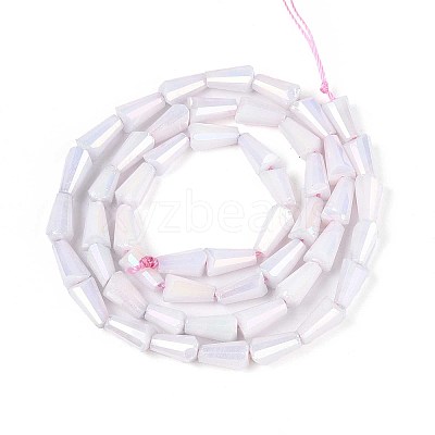 Anti-Tarnish Electroplate Glass Beads Strands GLAA-T025-27E-1