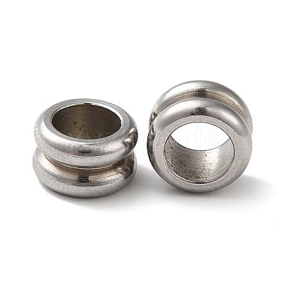 Non-Tarnish 304 Stainless Steel European Beads STAS-Z045-03P-1