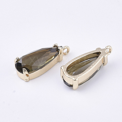 Transparent Glass Pendants GLAA-T007-22A-1