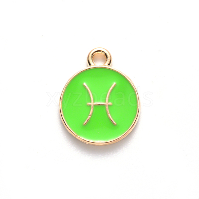 Alloy Enamel Pendants LS-ENAM-S124-01B-06H-1