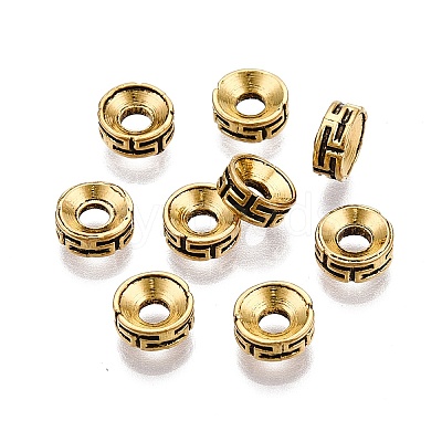 Tibetan Style Spacer Beads TIBEP-S315-46AG-NR-1
