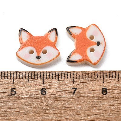 2-Hole Opaque Resin Buttons RE-CBA85A5-29-1