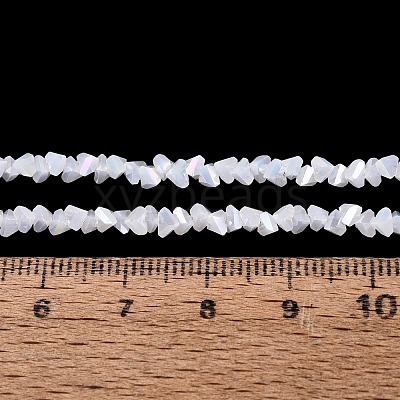 Electroplate Imitation Jade Glass Beads Strands EGLA-Q139-01A-B02-1