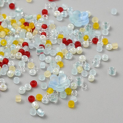 Glass Seed Beads SEED-WH0007-06C-1