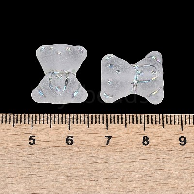 Frosted Transparent Acrylic Beads OACR-P029-20B-05-1