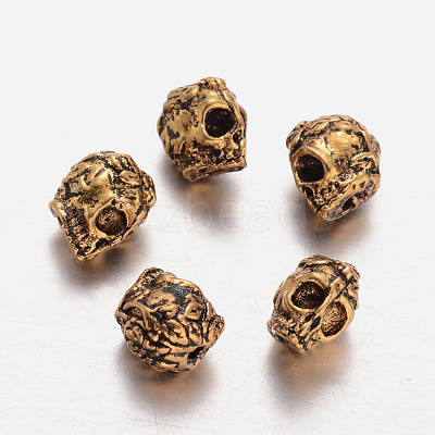 Tibetan Style Alloy Beads PALLOY-E422-02AG-1