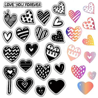 Plastic Stamps DIY-WH20018-0274-1