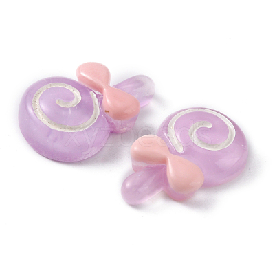 Opaque Resin Cabochons RESI-WH0035-03D-1