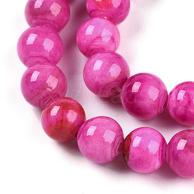 Natural Persian Jade Beads Strands G-A255-A02-01C-1