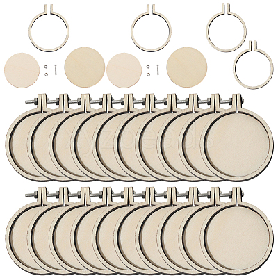20 Boxs Wood Embroidery Hoops EMBR-SC0001-04C-1