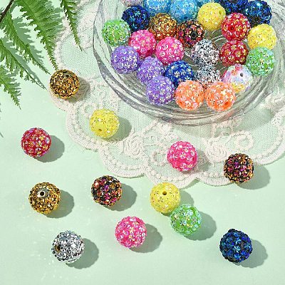 10Pcs Opaque Acrylic Beads OACR-YW0003-35A-1