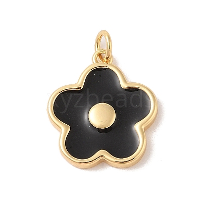 Rack Plating Brass Enamel Pendants KK-Z047-02B-RS-1