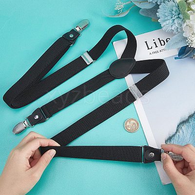 Polyester Elastic Men's Strength Suspenders AJEW-WH0258-293B-1