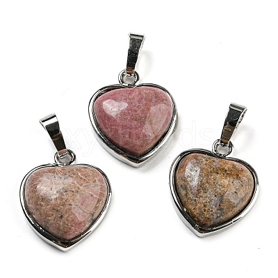Natural & Synthetic Mixed Gemstone Pendants G-I358-A-1