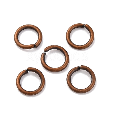 Brass Saw Cut Open Jump Rings KK-G514-01I-R-1