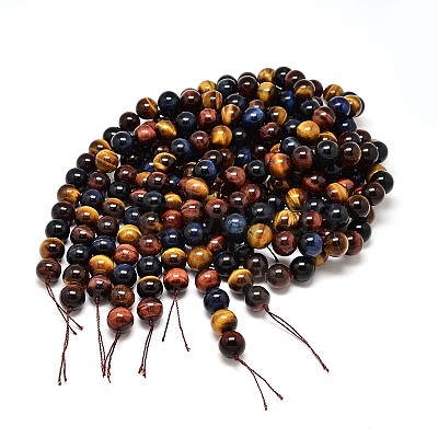 Natural Tiger Eye Beads Strands G-F173-14-6mm-1