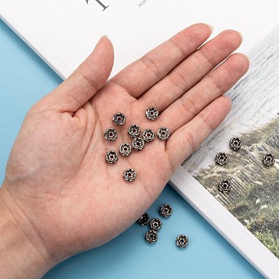 Brass Rhinestone Rondelle Space Beads RB-H035-22-1