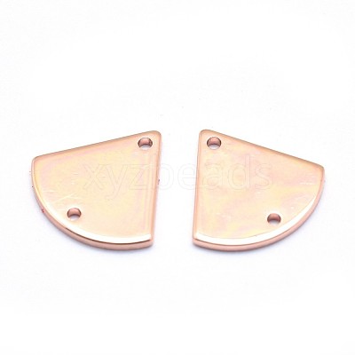 Brass Links Connectors KK-J279-39RG-NR-1
