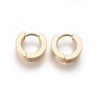 304 Stainless Steel Huggie Hoop Earrings X-EJEW-O087-09A-1