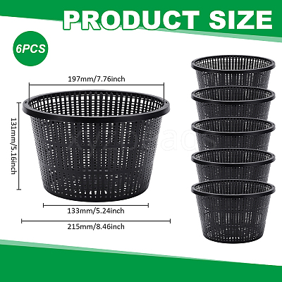 PP Plastic Hydroponic Plant Baskets AJEW-WH0794-90-1