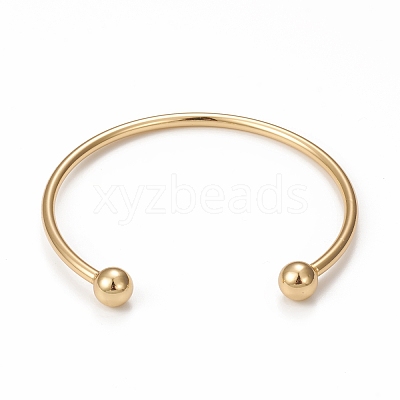Rack Plating Brass Cuff Bangle Making KK-E078-01G-1