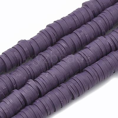 Handmade Polymer Clay Beads X-CLAY-R067-6.0mm-04-1