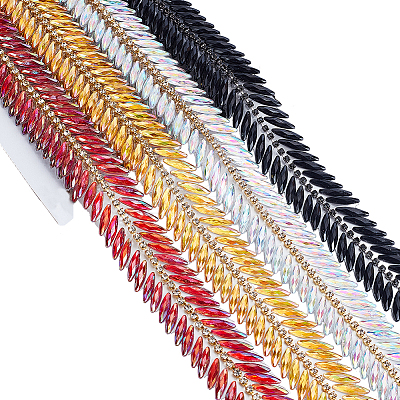 4Pcs Resin Chains OCOR-WH0110-18A-1