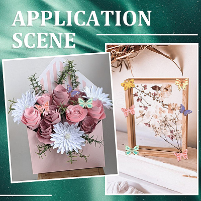 4 Sets Unfinished Wood Cutouts Ornaments WOOD-SC0001-91E-1
