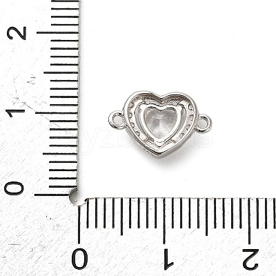 925 Sterling Silver Micro Pave Cubic Zirconia Connector Charms STER-U009-03P-03-1