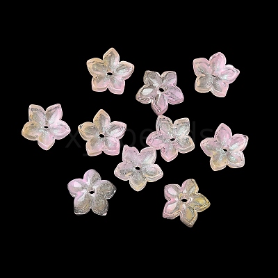 Dyed & Heated Glass Bead Caps GLAA-Z019-02J-1