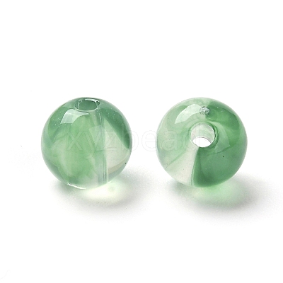 Imitation Jade Acrylic Beads X1-MACR-G066-01E-1