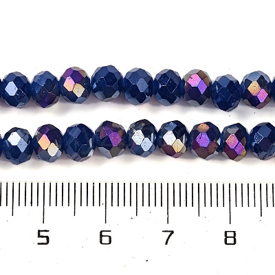 Baking Electroplate Glass Beads Strands DGLA-A039-J6MM-B04-1