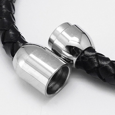 Braided Leather Cord Bracelets BJEW-I199-05-1