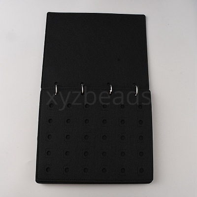 4 Pages Felt Shoe Charms Collection Binder Book ODIS-WH0030-49A-1