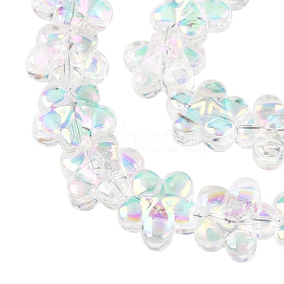 Electroplate Glass Beads Strands EGLA-T028-02C-1