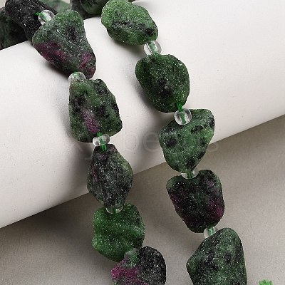 Natural Ruby in Zoisite Beads Strands GG-CBA0B77-A14-03-1