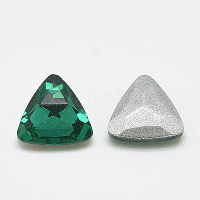 Pointed Back Glass Rhinestone Cabochons RGLA-T087-10mm-15-1