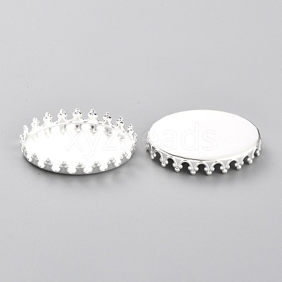 304 Stainless Steel Cabochon Settings STAS-Y001-07B-S-1