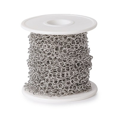 Tarnish Resistant 304 Stainless Steel Rolo Chains CHS-E016-02B-P-1