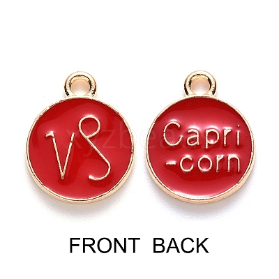 Alloy Enamel Pendants ENAM-SZ0001-27B-E-1