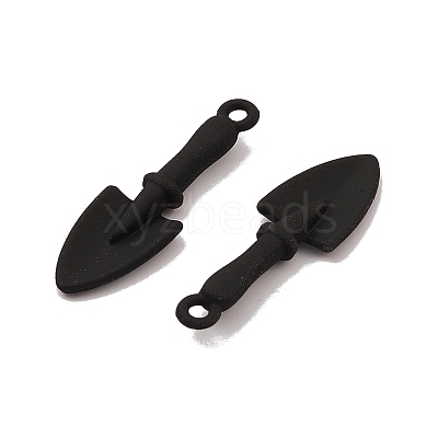 Spray Painted Alloy Big Pendants PALLOY-K003-08-1