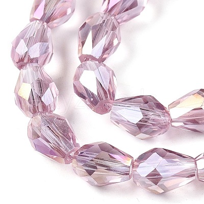Transparent Electroplate Glass Beads Strands LS-EGLA-N013-T4mm-B02-1