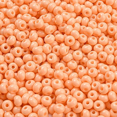 Imitation Jade 3/0 Glass Seed Beads SEED-Z001-A-B11-1