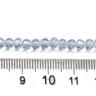 Transparent Baking Paint Glass Beads Strands DGLA-A034-T4mm-D13-1