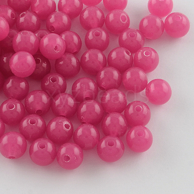Imitation Jade Acrylic Beads SACR-S188-12mm-04-1