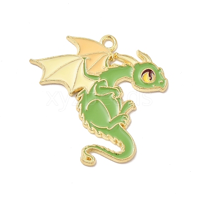 Alloy Enamel Pendants ENAM-A143-10KCG-01-1